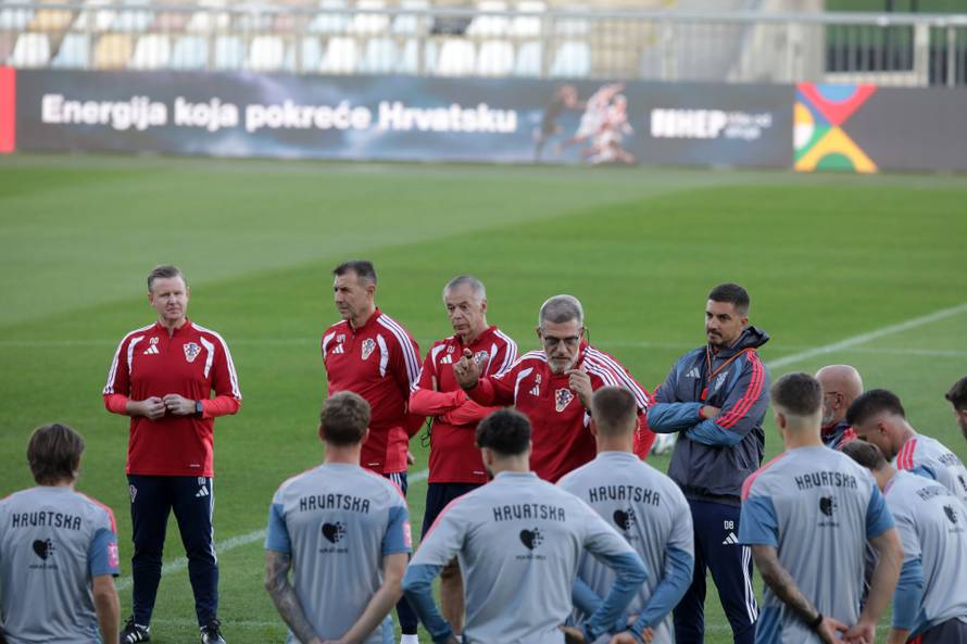 Rijeka: Trening Hrvatske nogometne reprezentacije na Rujevici