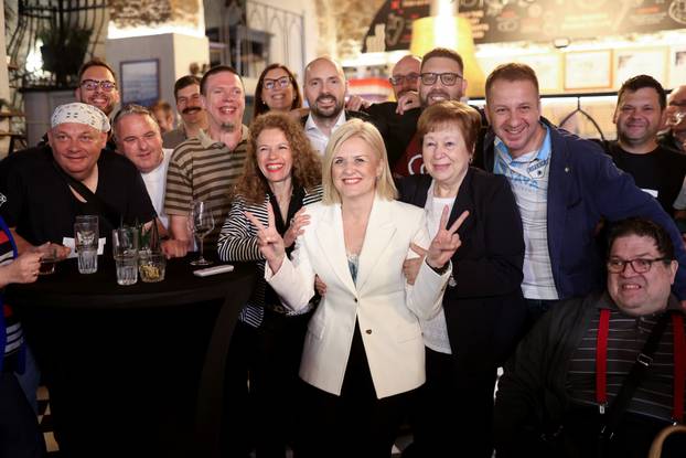 Rijeka: Doček izbornih rezultata u stožeru Ive Rinčić