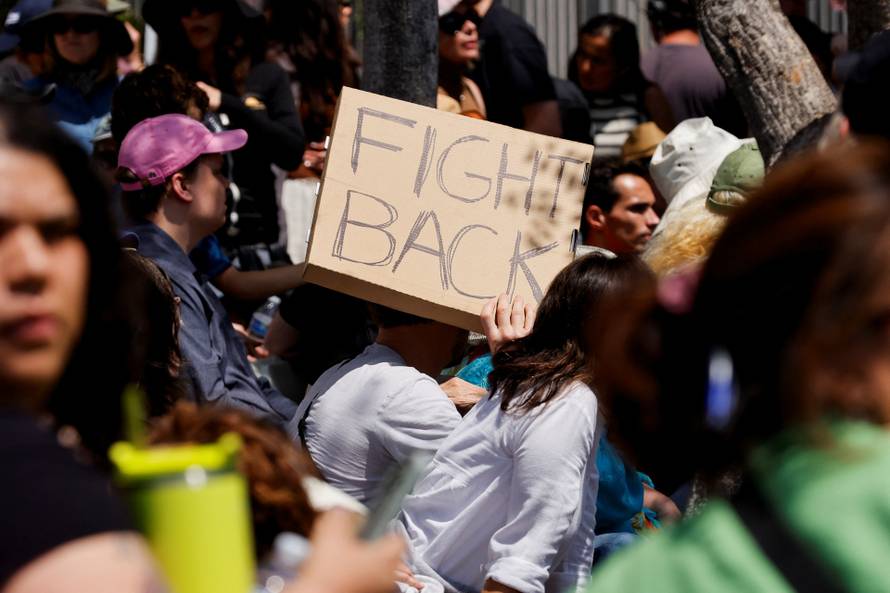 U.S. Sen. Sanders and U.S. Rep. Ocasio-Cortez hold a rally in Los Angeles