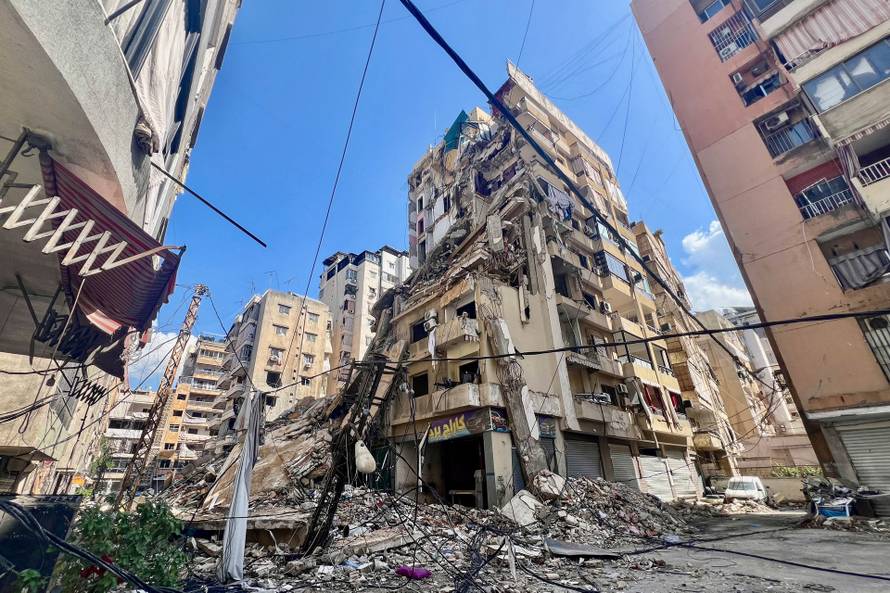 Aftermath of Israeli strikes in Beirut