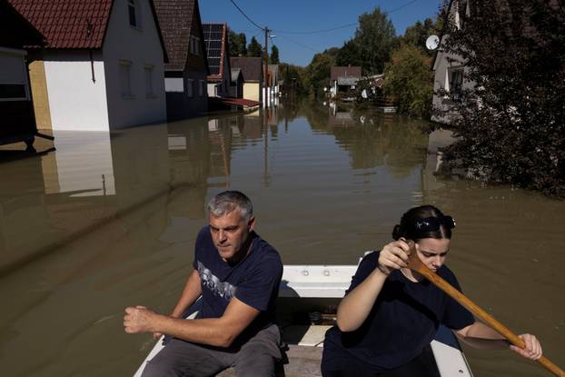 Flooding Danube in Hungary