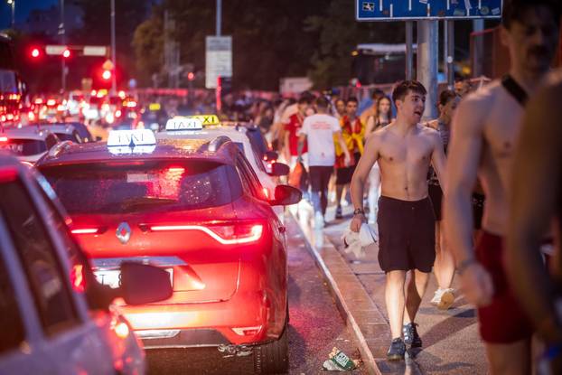 Split: Gužva nakon završetka Ultra Festivala