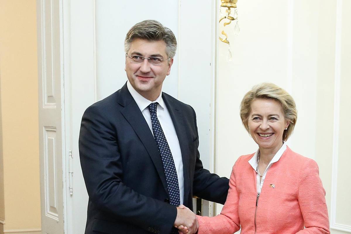Plenković stigao u Bruxelles i sastao se s Von der Leyen