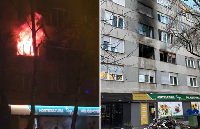 VIDEO Jutro nakon požara na Maksimiru: Oštećeno nekoliko stanova, čovjek završio u bolnici