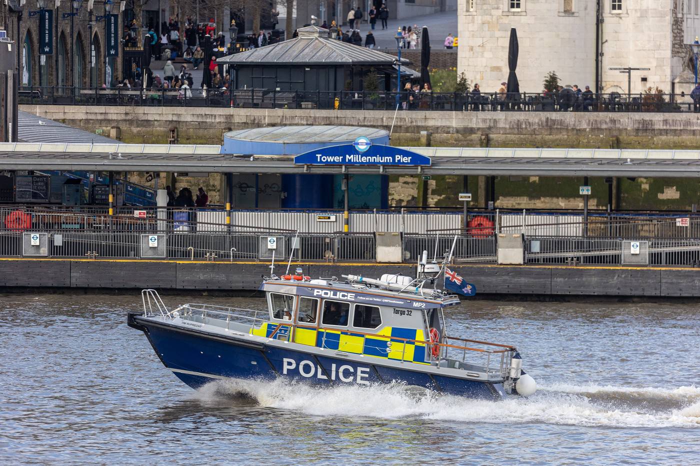 Police recover a body in the Thames fitting the description of chemical attacker Abdul Shokoor Ezedi, Southwark, London, UK - 20 Feb 2024