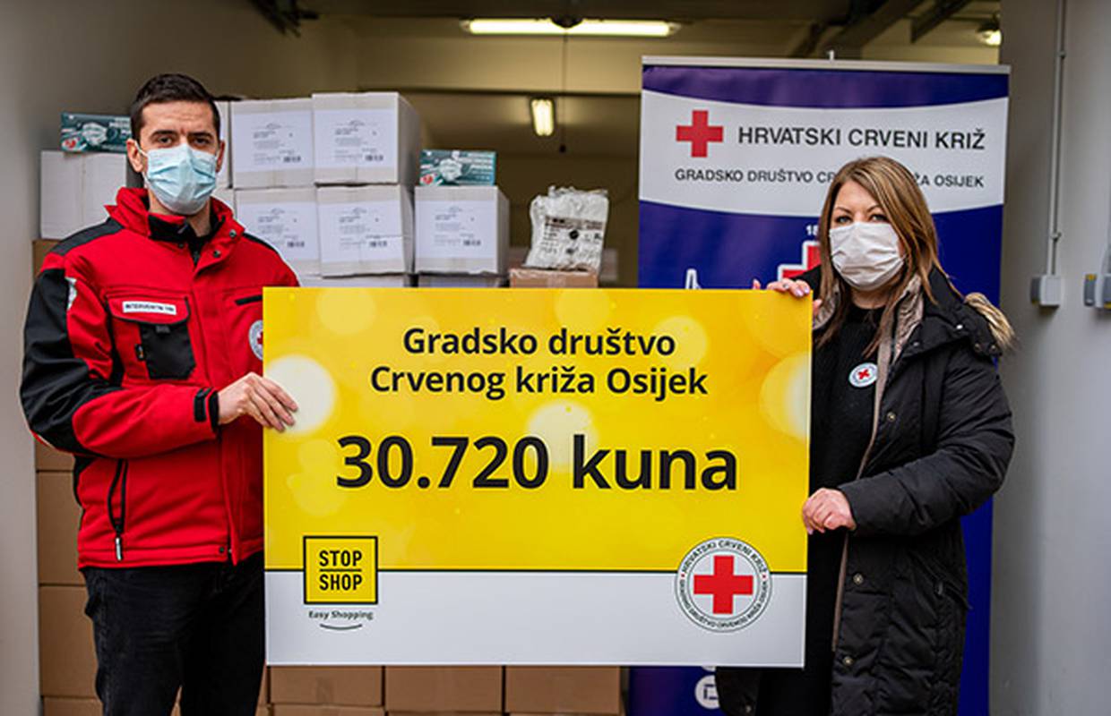 STOP SHOP ritejl parkovi u Osijeku i Valpovu donirali Crvenom križu