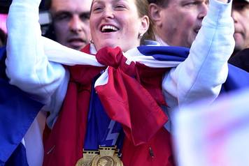 Janica kostelić - doček u Zagrebu 2002.