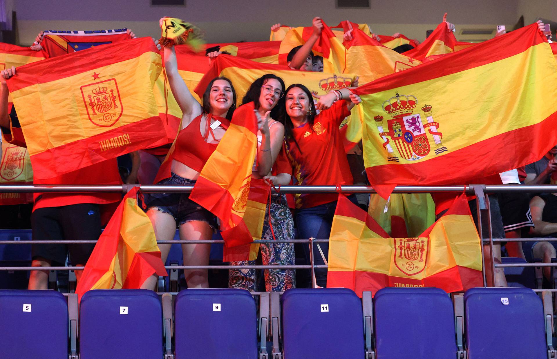 UEFA Nations League - Spain celebrate winning the UEFA Nations League