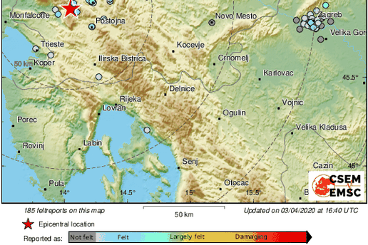 Potres od 3,3 Richtera pogodio Sloveniju, osjetili ga u Zagrebu