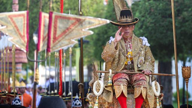 Coronation procession for Thailand's newly crowned King Maha Vajiralongkorn in Bangkok
