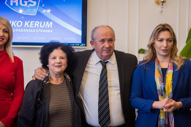 Split: Konferencija za medije Željka Keruma na kojoj je predstavio kandidata za lokalne izbore