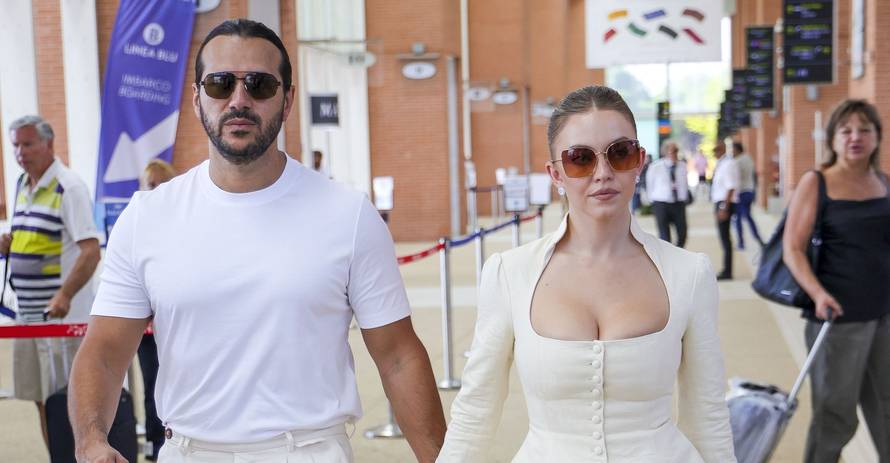 Sydney Sweeney and fiancé Jonathan Davino leave Venice hand in hand in style