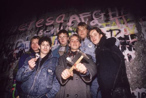 Fall of the Berlin wall, Germany - 1989