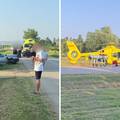 Golfom sletio s ceste, po njega poslali helikopter Hitne pomoći