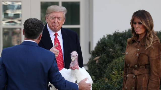 U.S. President Trump hosts pardoning of the 72nd National Thanksgiving Turkeys at the White House in Washington