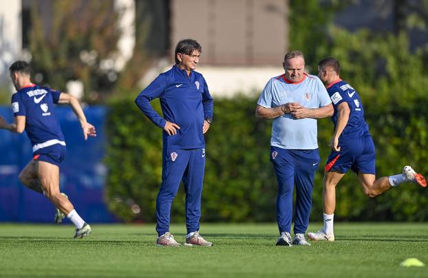 Zagreb: Trening nogometaša hrvatske nogometne reprezetacije