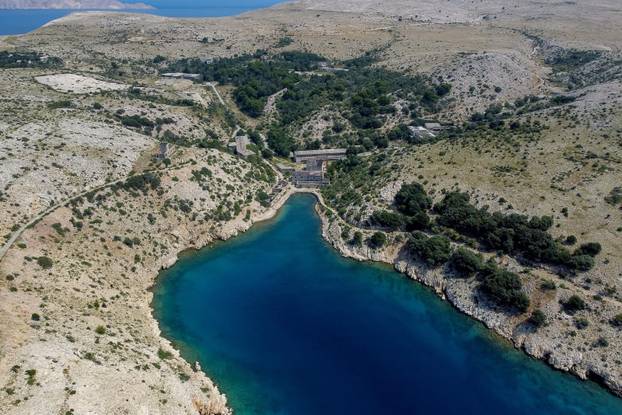 Pogled iz zraka na "Hrvatski Alcatraz"