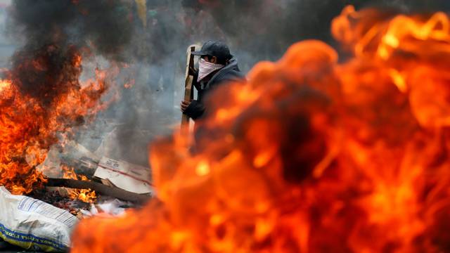 Protest against Ecuador's President Moreno's austerity measures in Quito