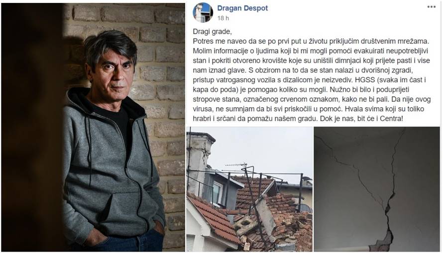 Dragan Despot moli za pomoć: 'Prijetnja nam je iznad glave'