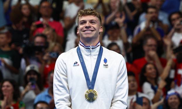 Swimming - Men's 400m Ind. Medley Victory Ceremony