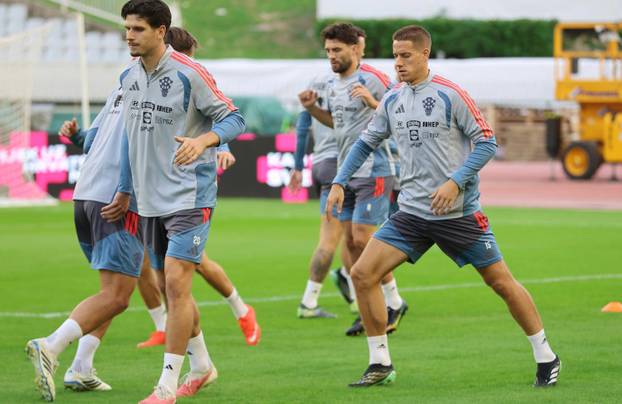 Split: Trening hrvatske nogometne reprezentacije uoči sutrašnje utakmice protiv Španjolske