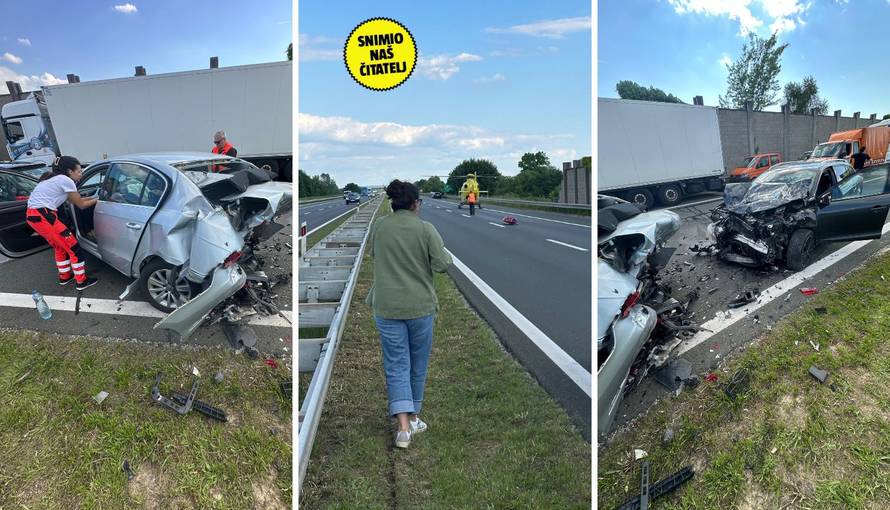 FOTO Nova teška nesreća na A3 kod Samobora. Smrskani auti, stigao i medicinski helikopter
