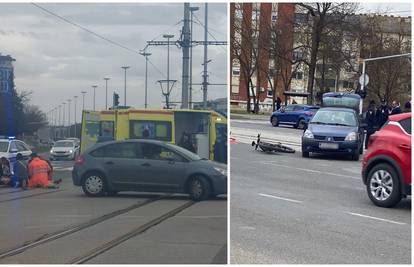 Automobilom udario biciklista u Zagrebu: 'U šoku sam, vidjela sam kako je letio visoko u zrak'