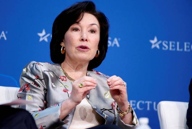 FILE PHOTO: Safra A. Catz, Chief Executive Officer, Oracle, speaks at 2017 SelectUSA Investment Summit in Oxon Hill, Maryland