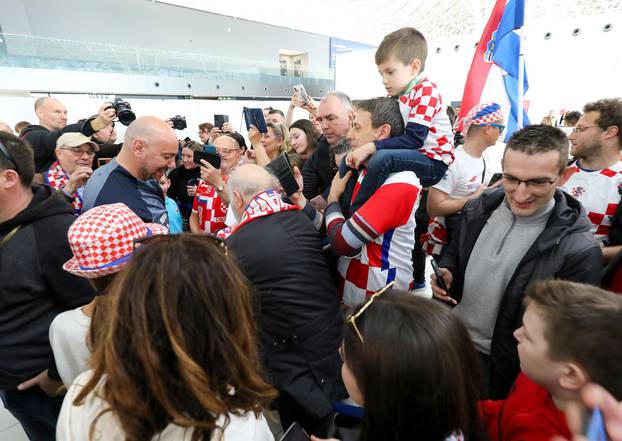 Zagreb: Zlatna hrvatska vaterpolska reprezentacija vratila se sa Svjetskog prvenstva 