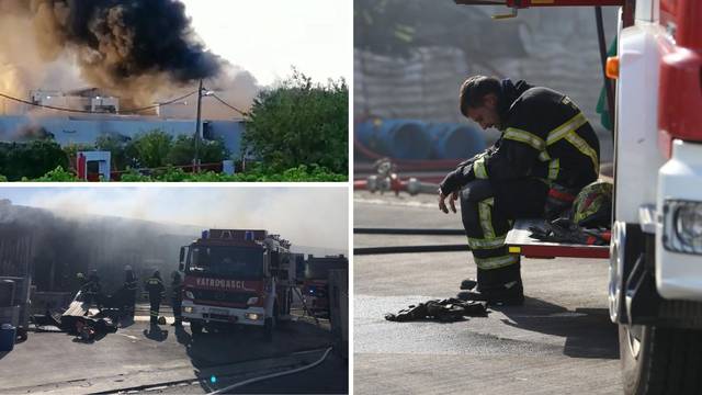 Satima se borili s buktinjom u Kaštel Novom: Nakon plastike, širio se i smrad izgorene ribe