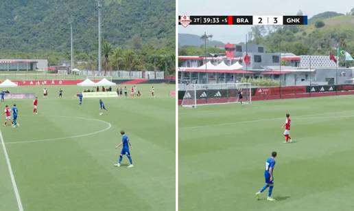 VIDEO Ju&ccaron;er Rado&scaron;, danas &Scaron;kojc: Mladi dinamovac zabio sjajnu gol&ccaron;inu Bragi sa &ccaron;ak 70 metara!