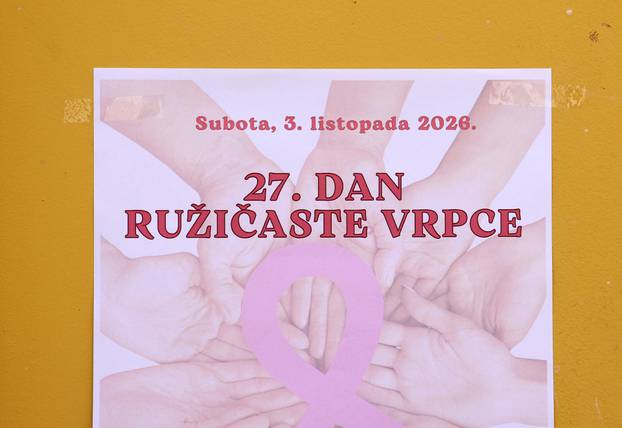 Šibenik: Obilježen Dan ruži?aste vrpce