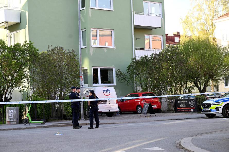 Several people injured after a series of loud bangs that indicated gunfire, in Uppsala