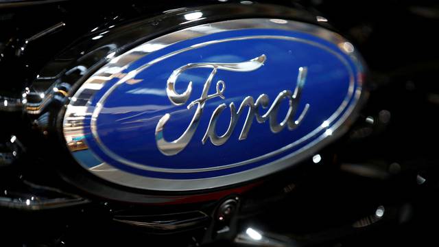 FILE PHOTO: Ford Motor Co's logo pictured in 2019