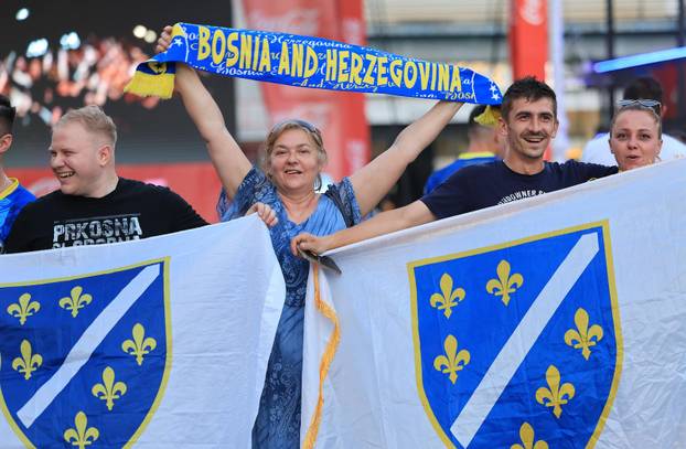 Zagreb: Praćenje utakmice između BiH i Švicarske