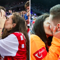 FOTO Naši rukometaši nakon pobjede otrčali djevojkama: Pogledajte strastvene poljupce