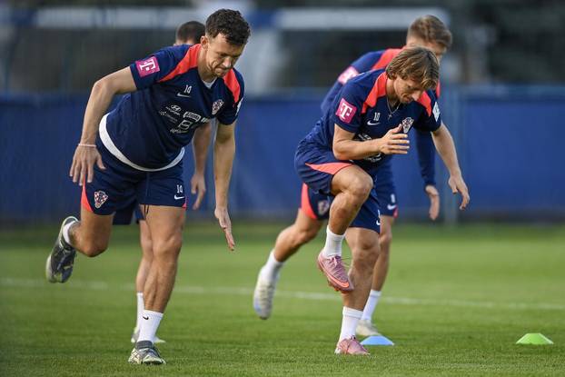 Zagreb: Trening nogometaša hrvatske nogometne reprezetacije