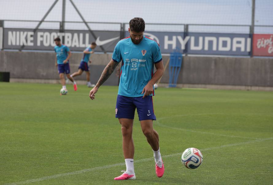 Rijeka: Trening Hrvatske nogometne reprezentacije