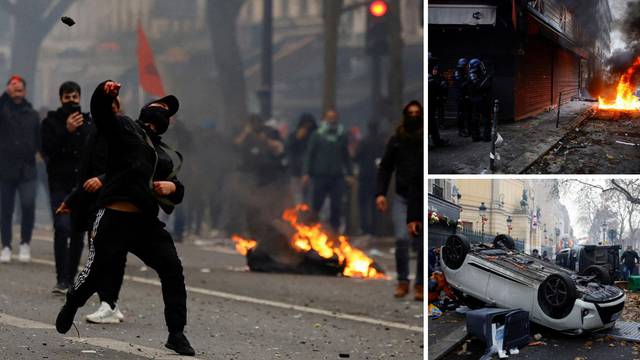 FOTO Zapaljeni auti i gume u centru Pariza: Žestoki obračun kurdskih prosvjednika i policije