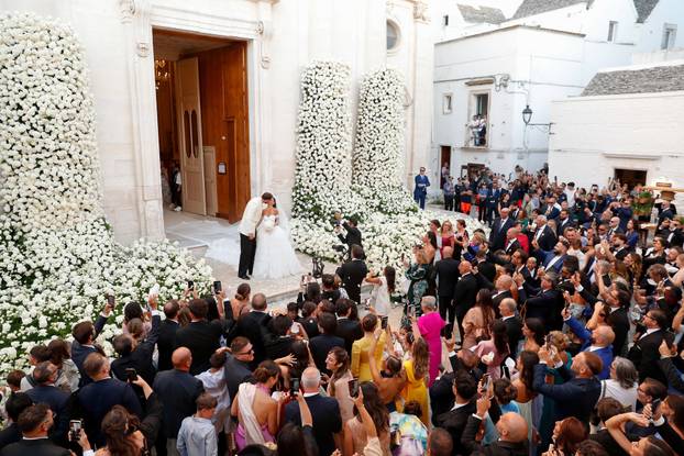 Manchester City goalkeeper and Italy captain Gianluigi Donnarumma marries Alessia Elefante in Locorotondo