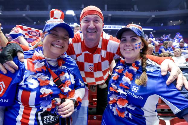 Susret Islanda i Hrvatske u drugom krugu EHF Europskog prvenstva, navijači 