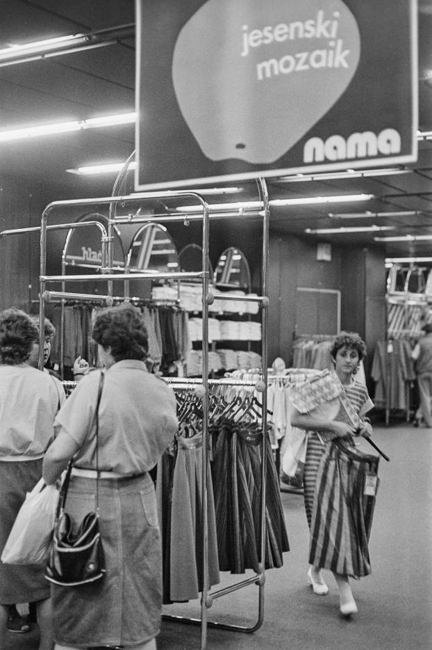 Zagreb: Kupovina u robnoj kući Nama u Ilici u rujnu 1984. godine