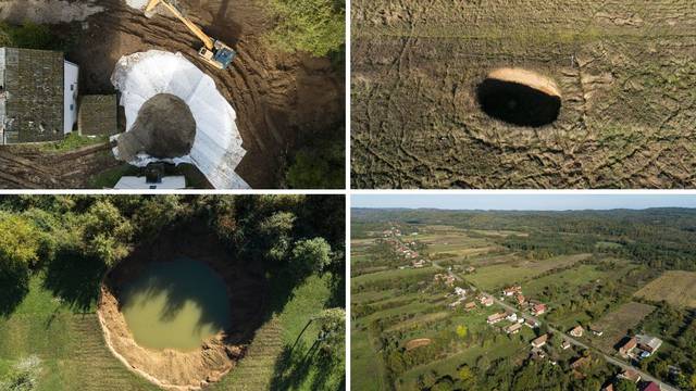 FOTO U Mečenčanima saniraju vrtače: Kad zatrpaju najveću, radnici će sanirati još njih šest