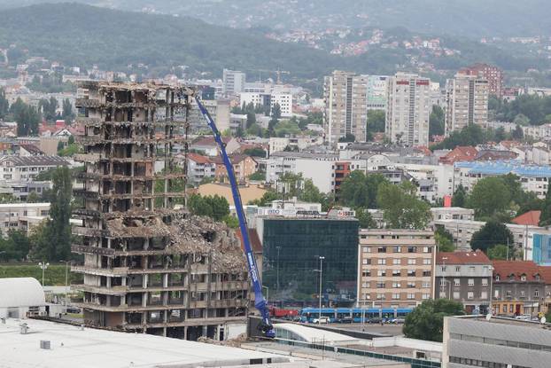 Rušenjem Vjesnika polako se mijenja vizura panorame Zagreba