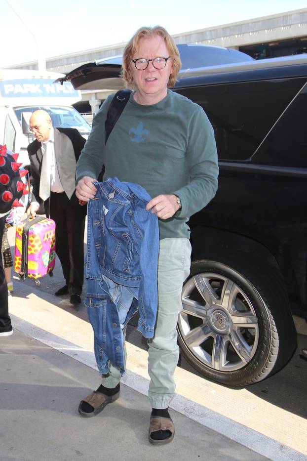 *EXCLUSIVE* David Caruso and family departing on a flight at LAX David Caruso