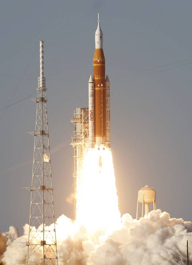 NASA's Artemis II mission to fly by the moon lifts off from the Kennedy Space Center in Cape Canaveral, Florida, U.S.
