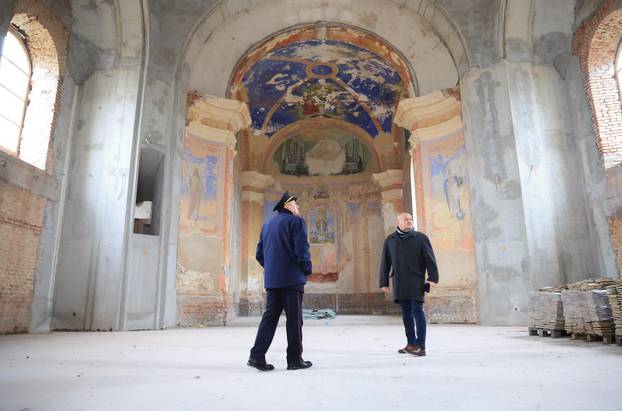 Žažina: Obilazak obnove crkve sv. Nikole i Vida