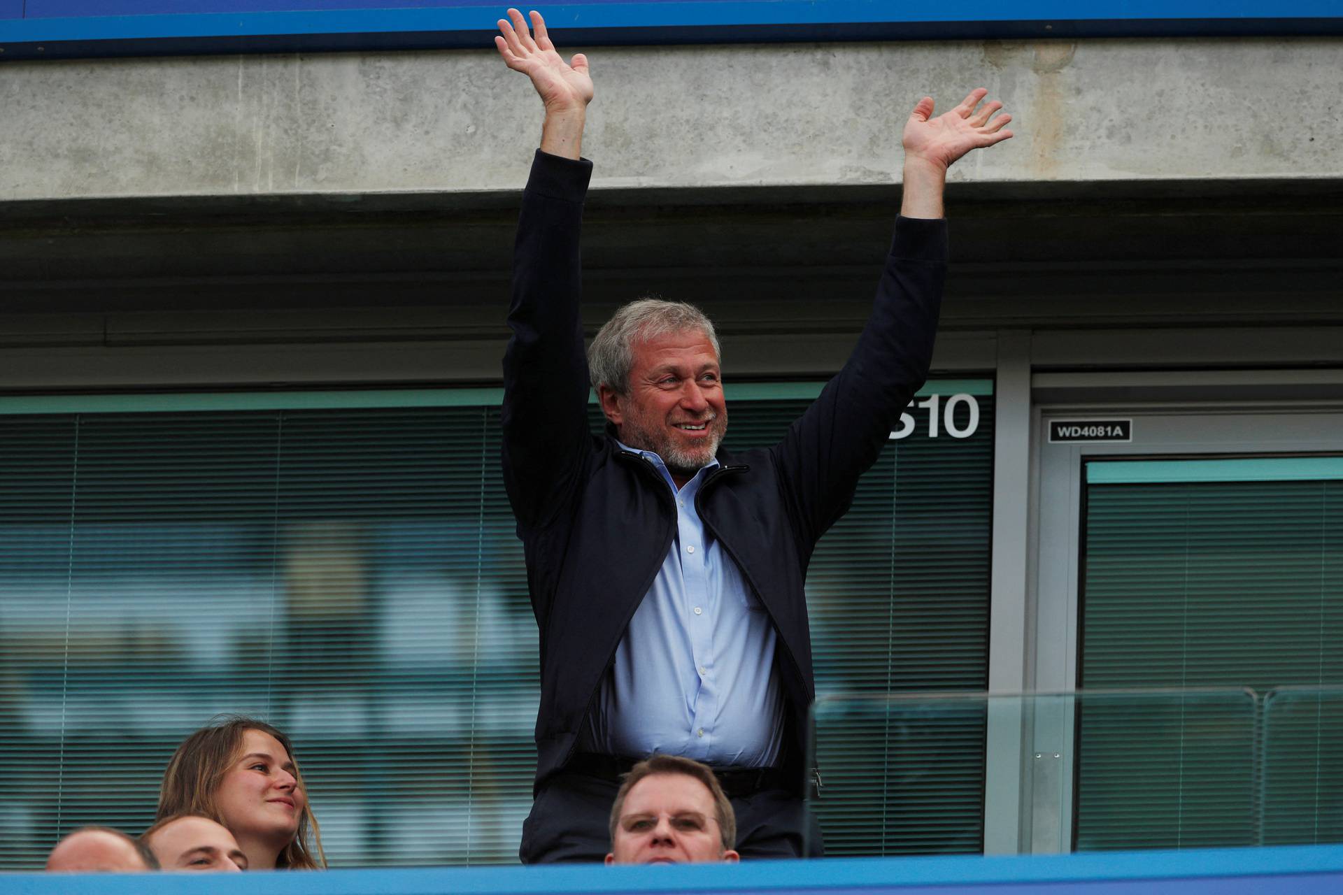 FILE PHOTO: Chelsea owner Roman Abramovich in the stands