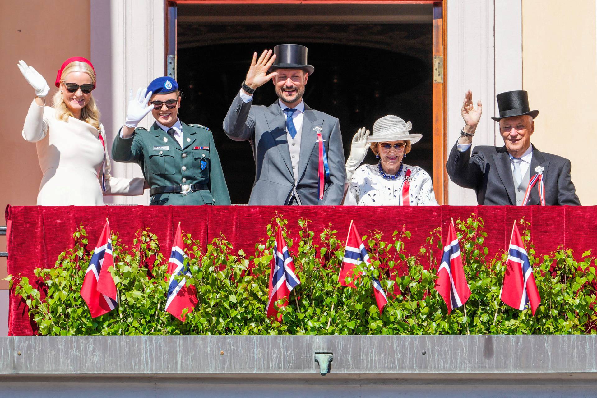 The royal family attends the 17th May celebration in Oslo