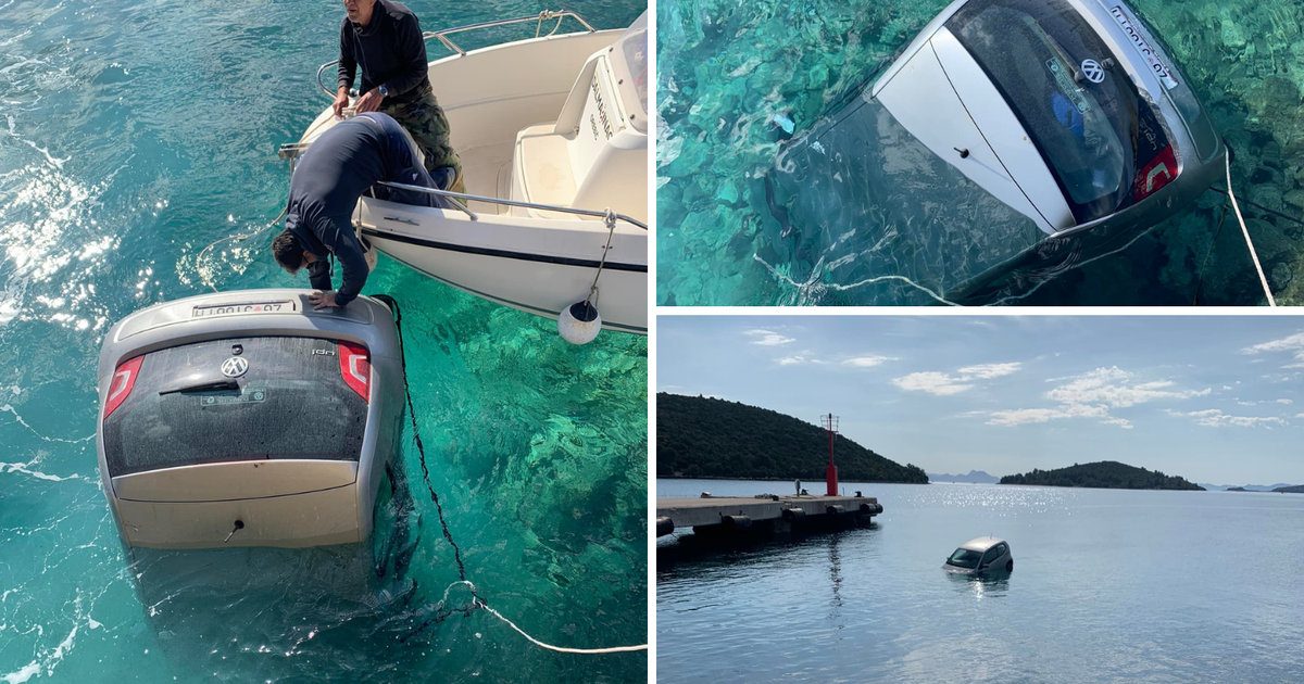 Otto Barić’s car crashed into the sea on Korčula: ‘The car is a woman’s, I will have to make good money’